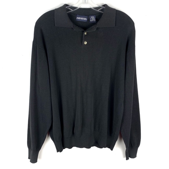 Vintage Other - John Henry Vintage Black Long Sleeve Sweater